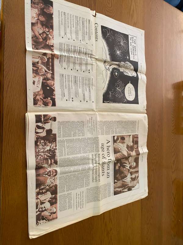 `In Memory of Mandela` newspaper supplement